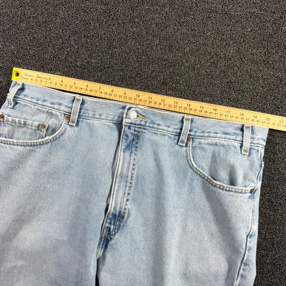 Vintage 90s Levi's 505 Regular Fit Men's 42x30 Light Wash Denim Jeans Fits 40x29